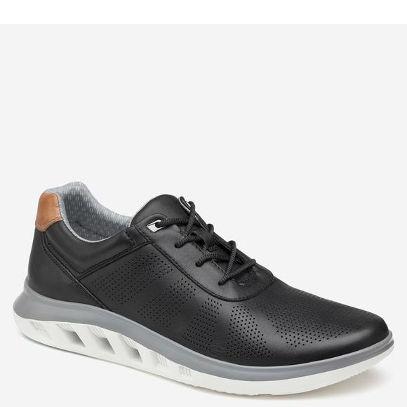 NEW JOHNSTON & MURPHY men activate u-throat shoes in black